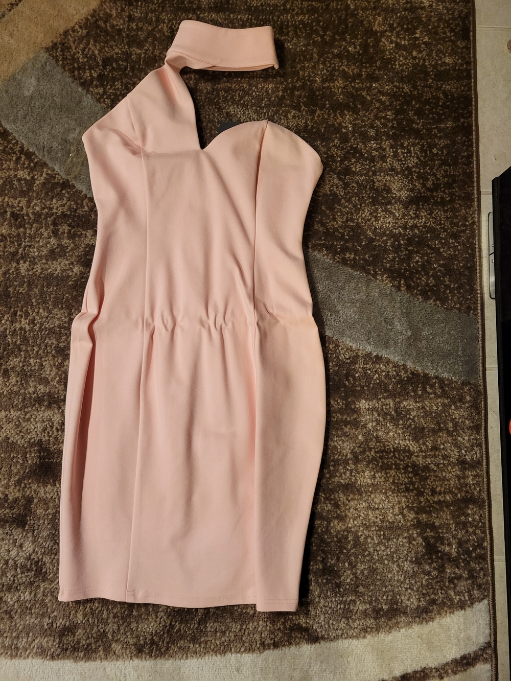 Women’s One-Shoulder Pink Cocktail Dress